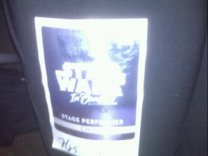 Star Wars performer credentials